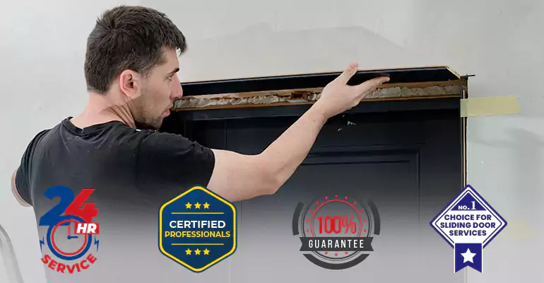 Wood Door Crack and Hole Repair in Palmetto Bay